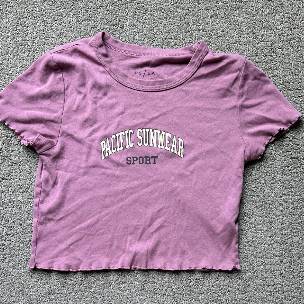 Pacific Sunwear Mauve Crop Top